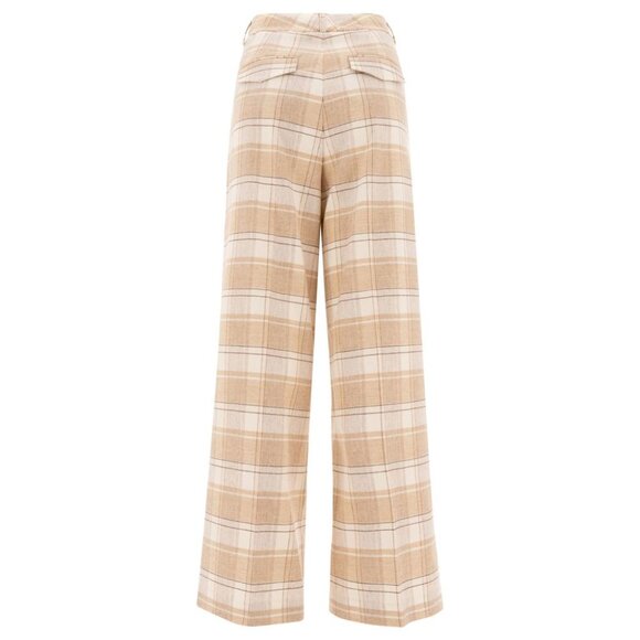 Peserico Check Wool Trousers tag size 40 Women - Picture 2 of 4